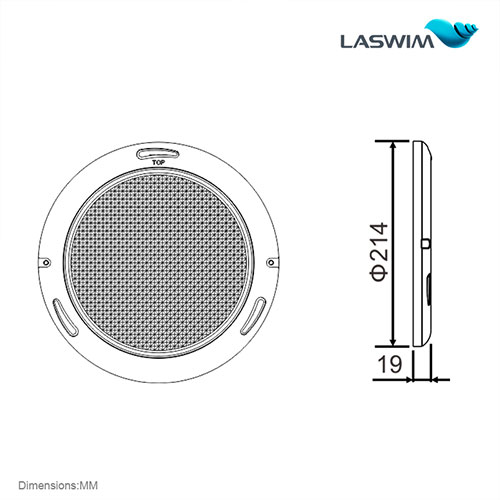 Laswim Customized Pool Light 24W Wall-Mounted Inground Pool LED Lights Underwater Replacing Led Lights, IP68