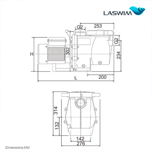 Laswim New Arrival Powerful Single Speed Pool Pumps For Inground Pools OEM/ODM IP55