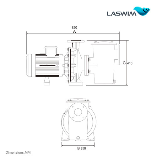 Laswim Factory Price Single Speed Powerful Pool Pumps For Inground Pools IP55