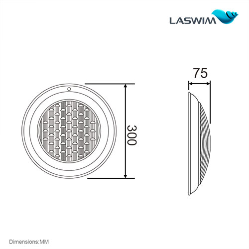 Laswim Custom Stainless Steel Led Pool Underwater Lights For Inground Pools, LED Pool Lights Replacement