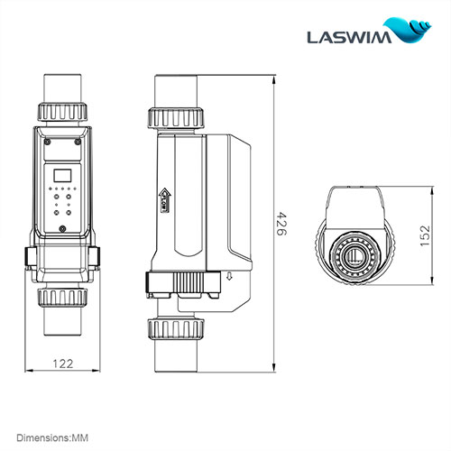 Laswim China Made Factory Wholesale Prices Salt Chlorine Generator Salt Chlorination System With 3 Year Warranty