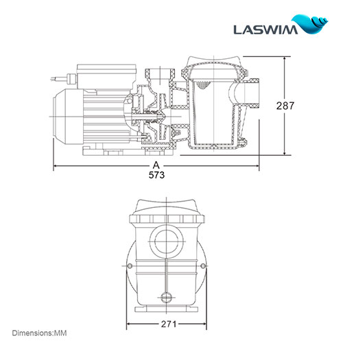 Laswim Factory Price High Powerful Single Speed Pool Pumps OEM/ODM For Inground Pools