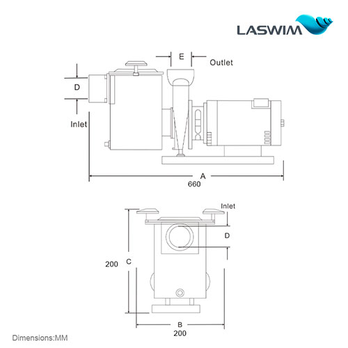 Laswim Factory Price Single Speed Powerful Pool Pumps For Inground Pools